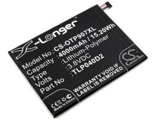Batteri till Alcatel 9007T, Alcatel TLP040D2 mfl.