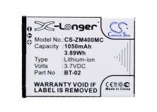 Batteri till Zoom 247-9036, Zoom BT-02 mfl.
