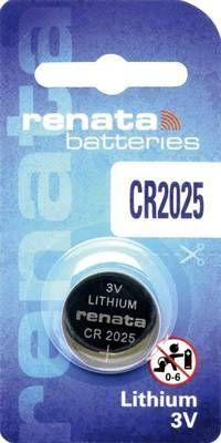 CR2025, 3V 20x2.5 mm, Lithium