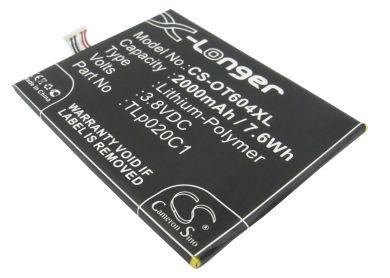 Batteri till Alcatel 6039S-2AALUS7, Tcl S950, Alcatel CAC2000012C2