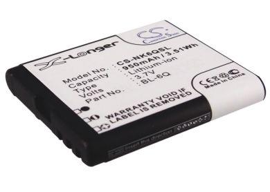 Batteri till Mobiado Classic 712 Stealth LE, Nokia 6700 Classic, Nokia BL-6Q