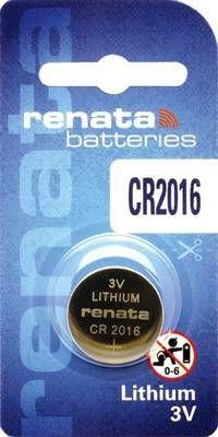 CR2016, 3V 20x1.6 mm, Lithium