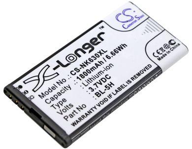 Batteri till Microsoft Lumia 630, Nokia Lumia 630, Microsoft BL-5H, Nokia BL-5H