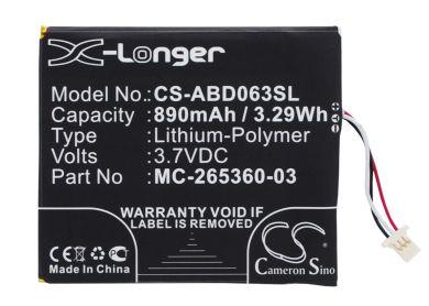 Batteri till Amazon kindle 499