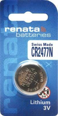 CR2477N, 3V 24.5x7.7 mm, Lithium