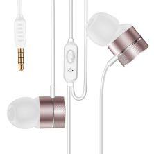 Baseus hörlurar med mikrofon, rosa/silver