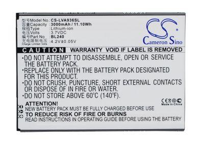 Batteri till Lenovo A936, Lenovo BL240