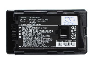Batteri till Panasonic AG-AC130, Panasonic VW-VBG6