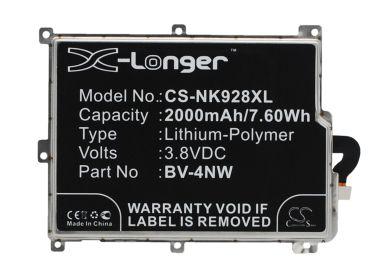 Batteri till Microsoft Lumia 928, Nokia Lumia 928, Microsoft BV-4NW, Nokia BV-4NW
