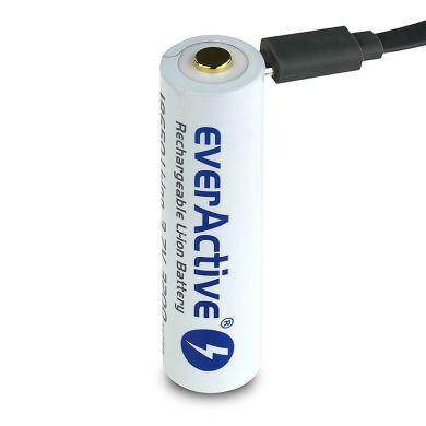 18650-batteri med inbyggd micro-USB-kontakt